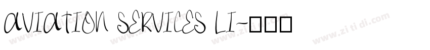 AVIATION SERVICES LI字体转换